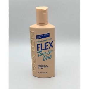 RARE‎ Vintage Revlon FLEX Two-in-One Shampoo Conditioner 11oz Balsam Sealed HTF